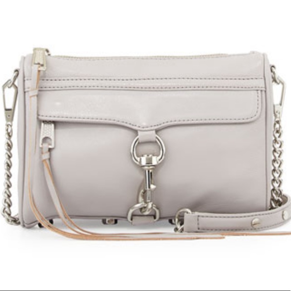 Rebecca Minkoff Mini M.A.C. Crossbody Purse Smoke Grey